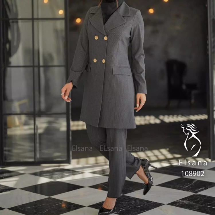 مانتو شلوار اداری رویسا درجه یک (سایز بزرگ دارد)