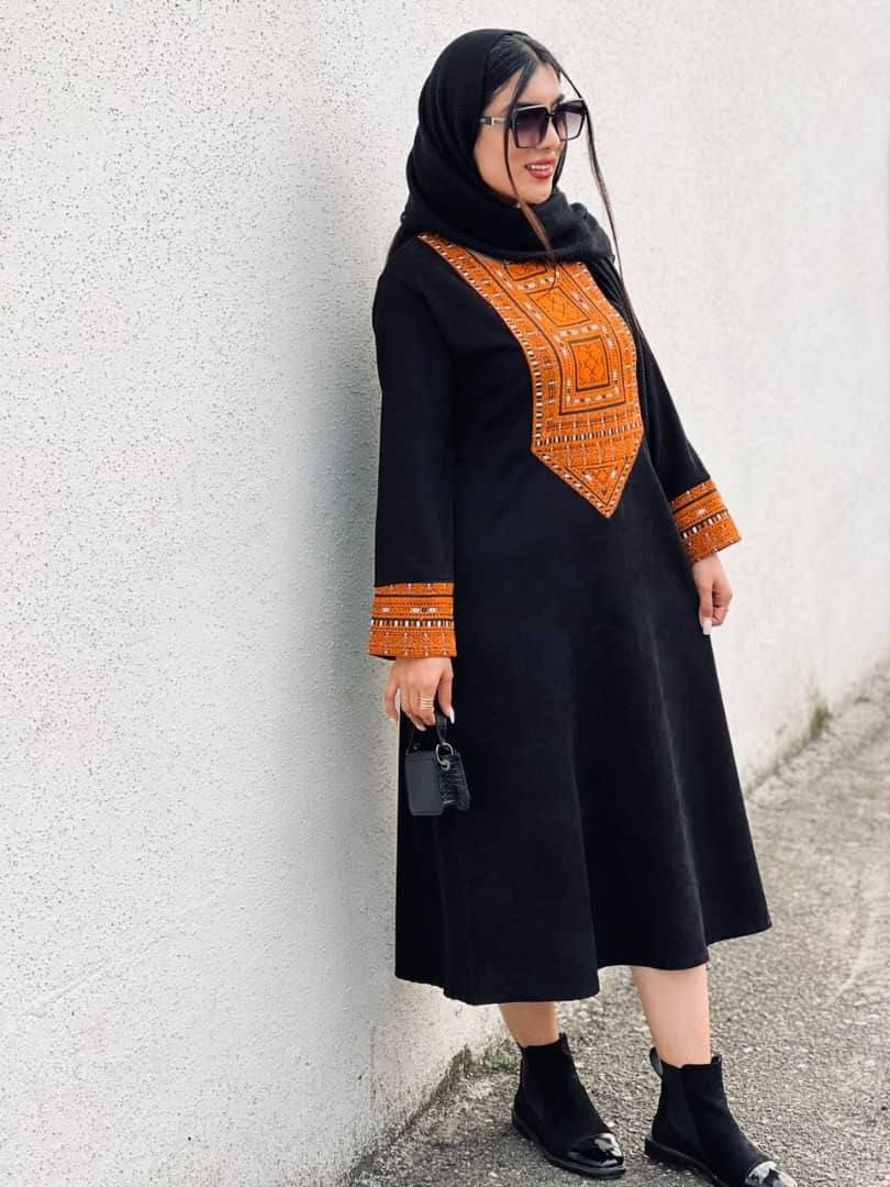 کفتان خرجکار تافته مخمل کبریتی