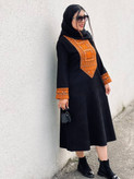 کفتان خرجکار تافته مخمل کبریتی