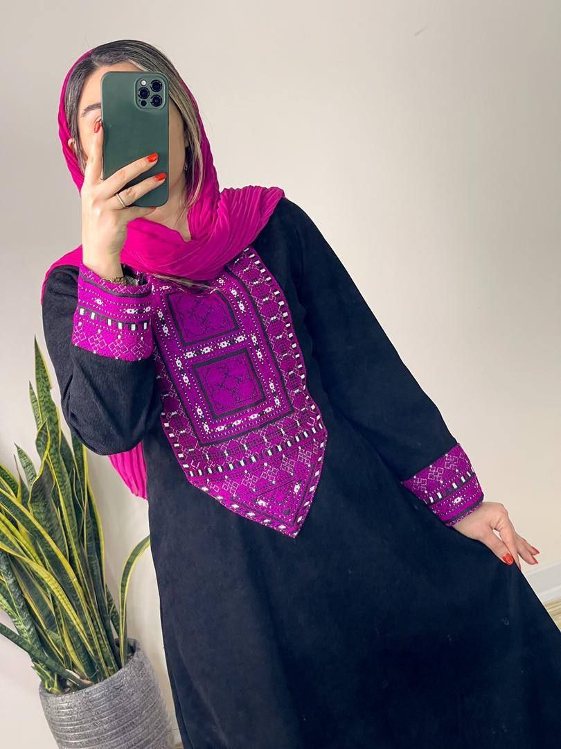 کفتان خرجکار تافته مخمل کبریتی