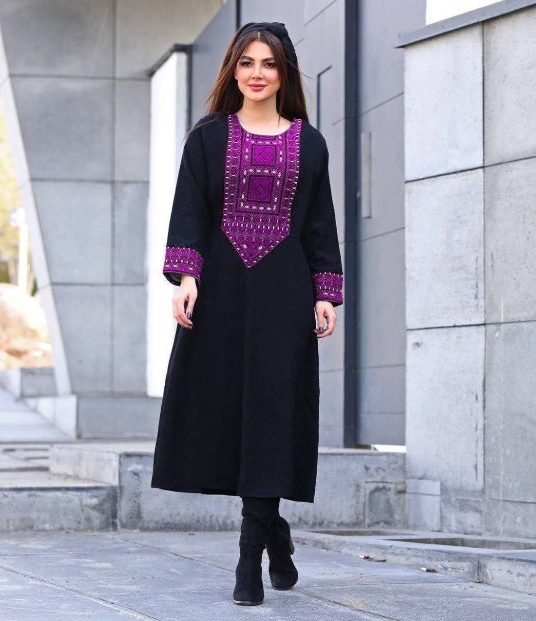 کفتان خرجکار تافته مخمل کبریتی