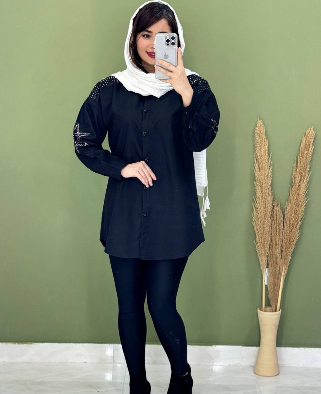 شومیز مجلسی نگین دار