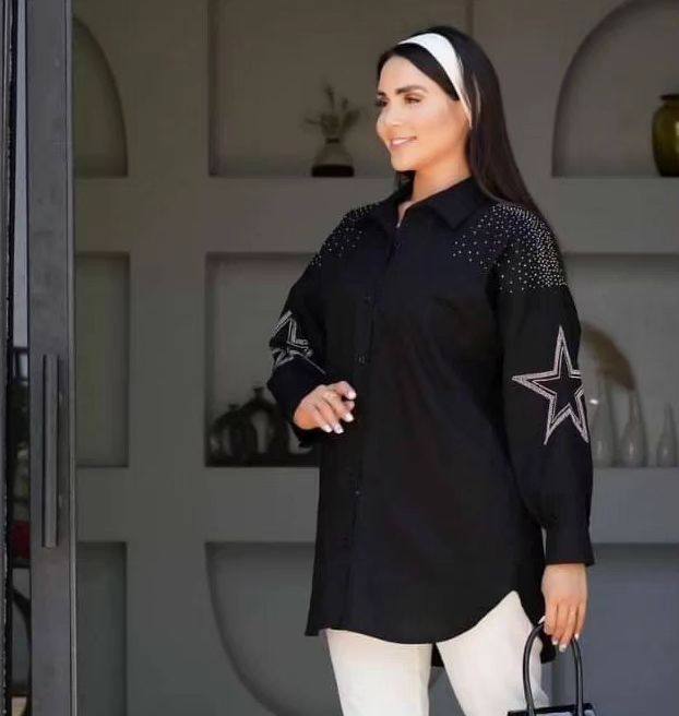 شومیز مجلسی نگین دار
