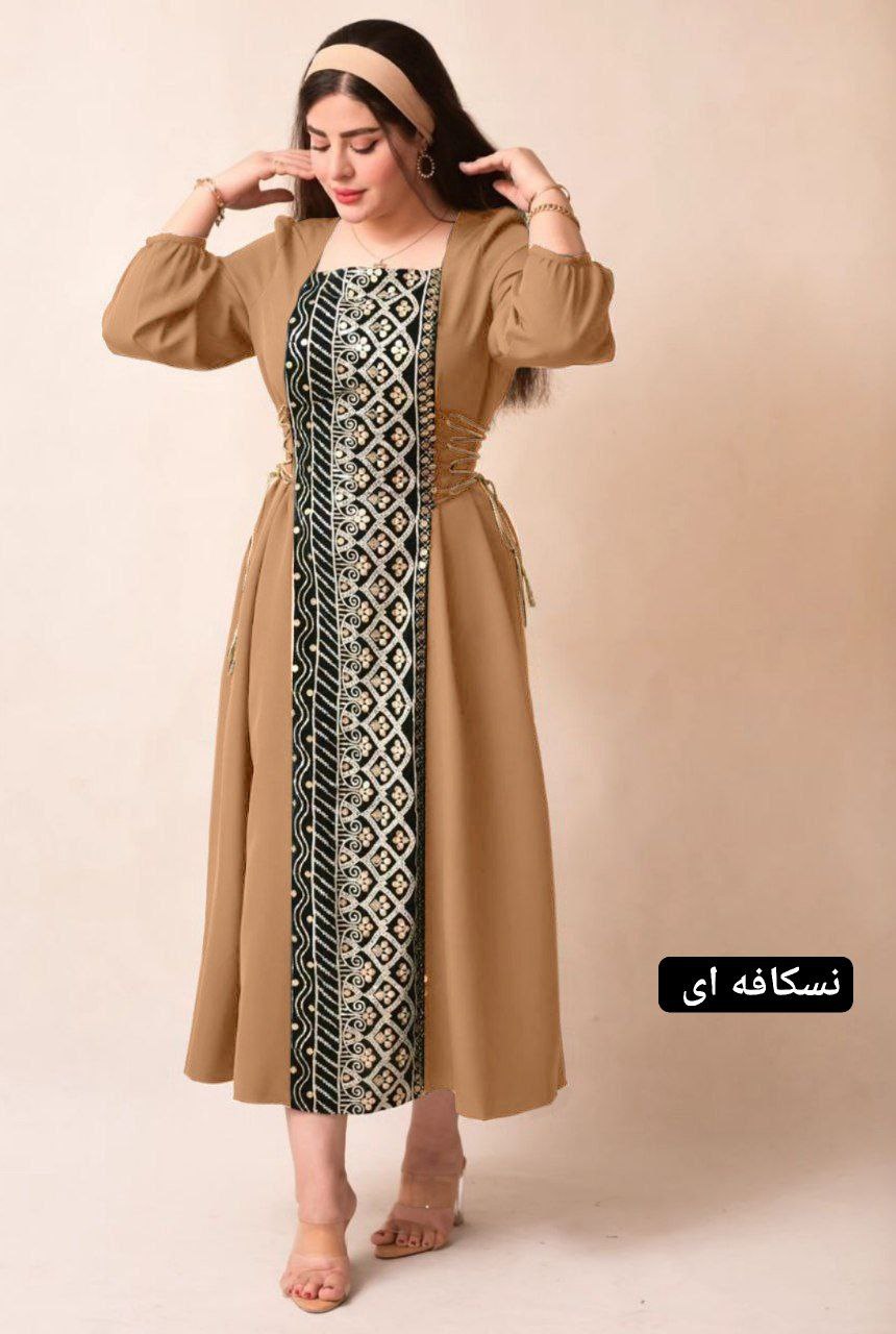 پیراهن بلند ترلان عیدانه