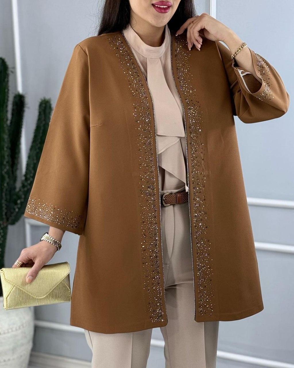 گت مجلسی نگین دار