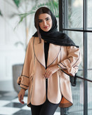 کت مزونی آستین پاپیونی مغزی دوزی
