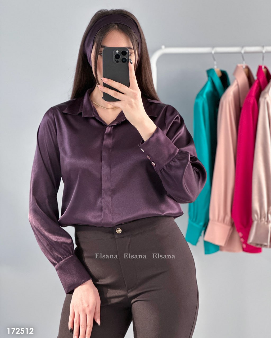 شومیز ساتن کراواتی درجه یک