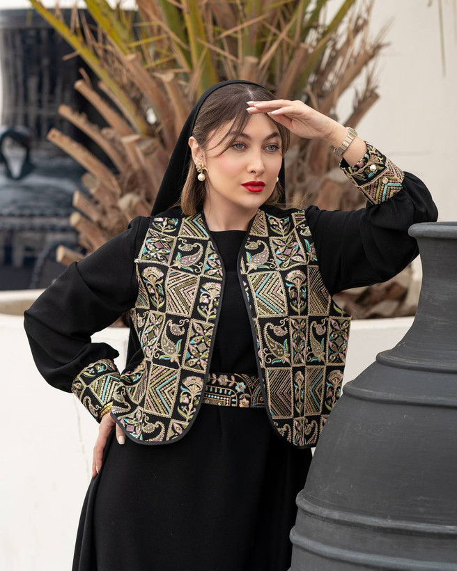 سه تیکه مزونی مجلسی (وست پیراهن کمربند)