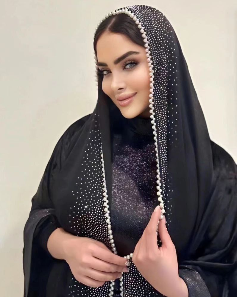 شال مجلسی نگین و مروارید