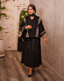 کت دامن مزونی مخمل شانل