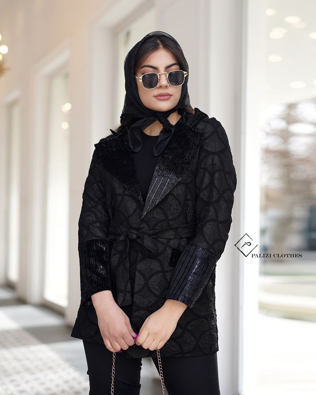 مانتو کتی مزونی ترکیبی مخمل ژاکارد
