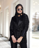 مانتو کتی مزونی ترکیبی مخمل ژاکارد