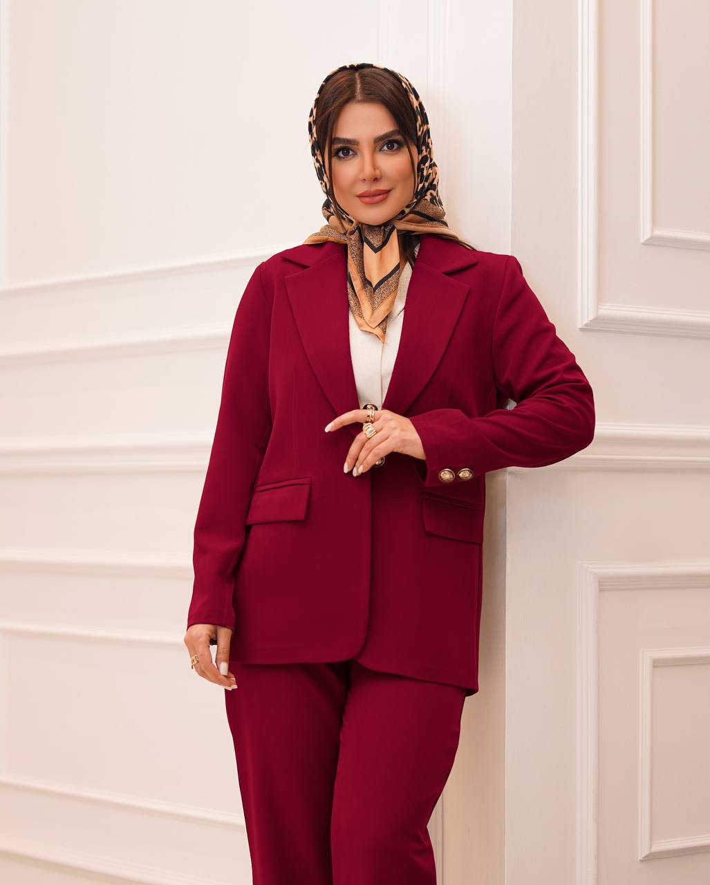 ست سه تیکه مزونی (کت شلوار ،ژیله)