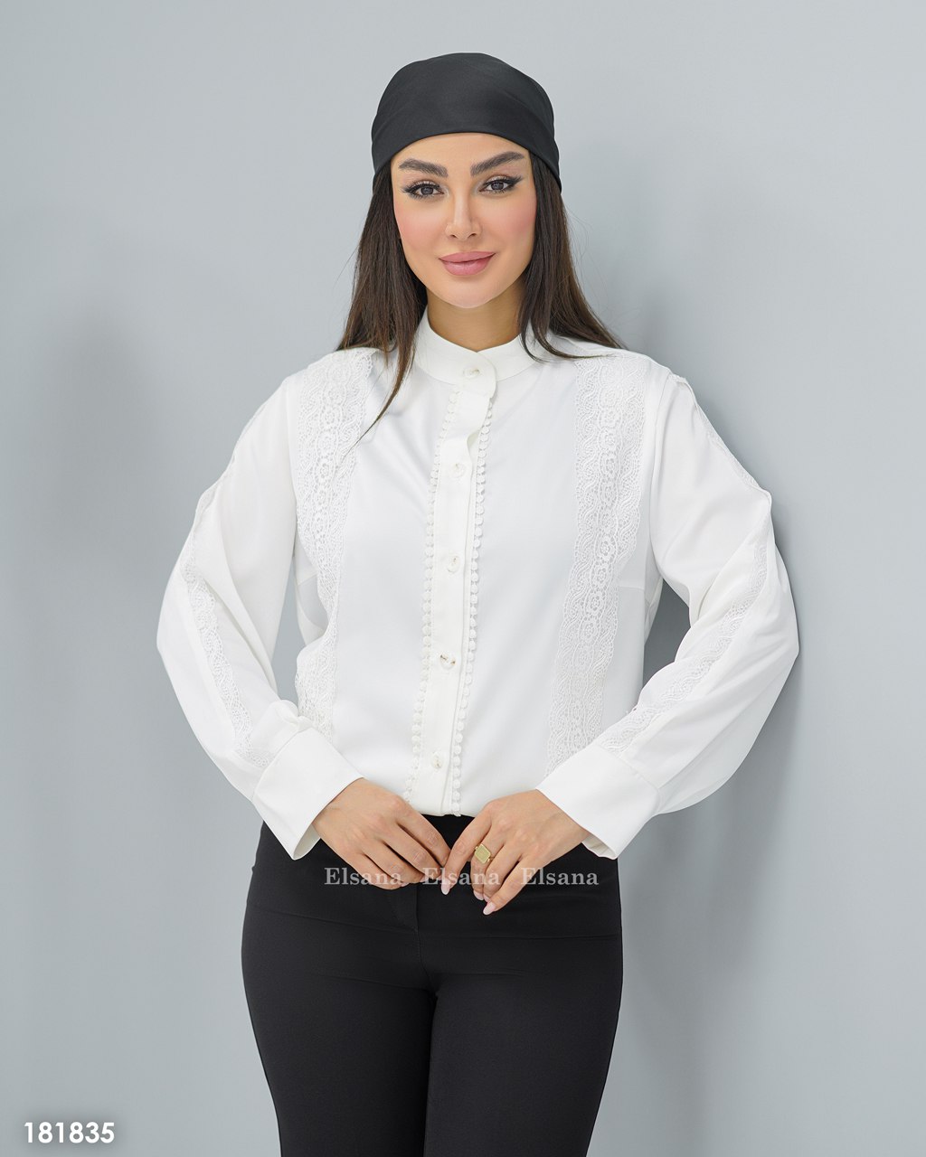 شومیز ساتن گیپوری