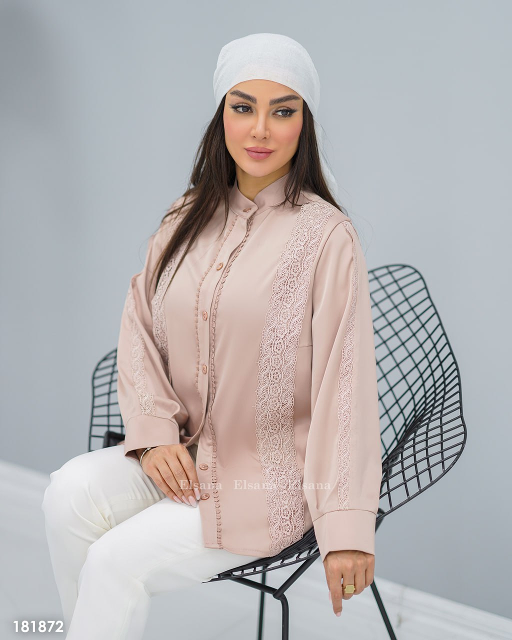 شومیز ساتن گیپوری