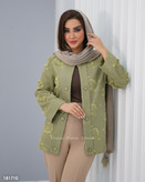 کت لنین گلدوزی شده مزونی