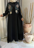 مانتو عبایی و جلیقه تسنیم