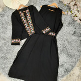 کت سارافون کمربند دار گلفارم