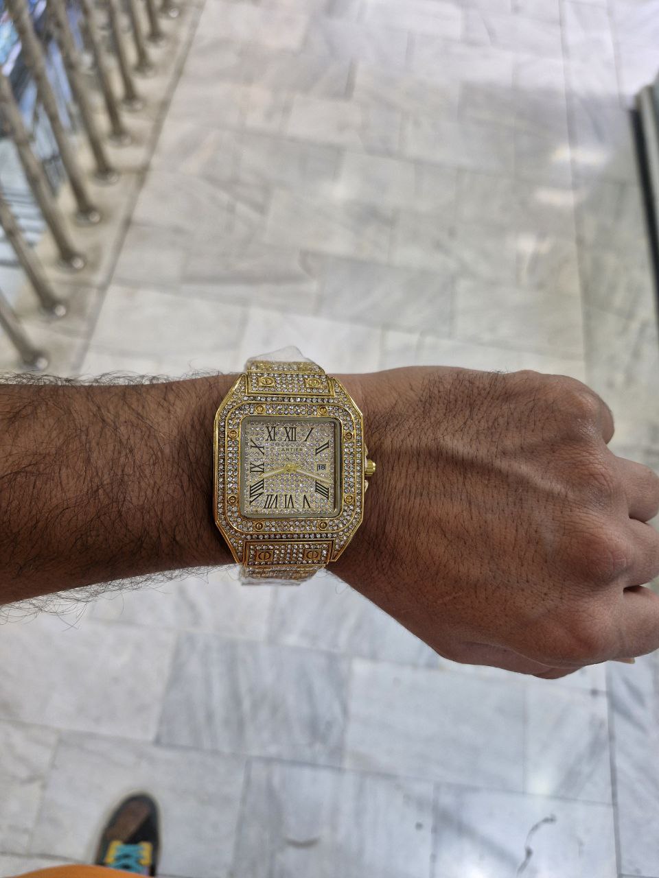 ست ساعت کارتیر فول نگین ( زن و مرد )