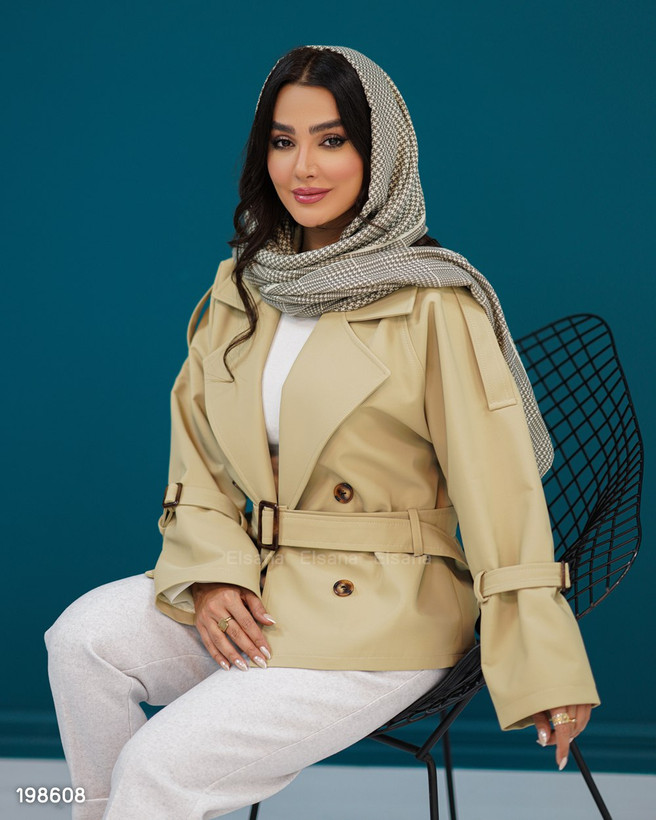 بارانی کوتاه ساتنانا آستر دار
