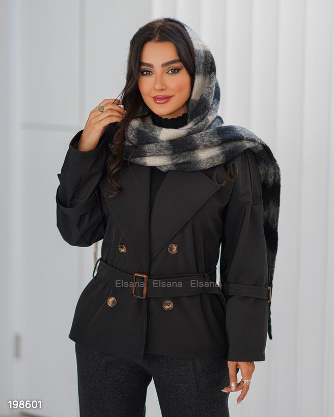 بارانی کوتاه ساتنانا آستر دار