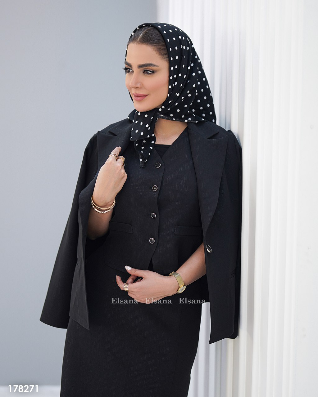ست سه تیکه مجلسی ( کت دامن و جلیقه )