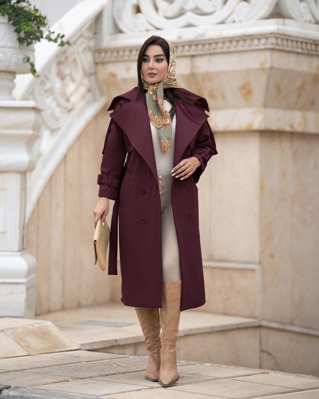بارانی کتان زارا مدل الیا( سایز بزرگ دارد )