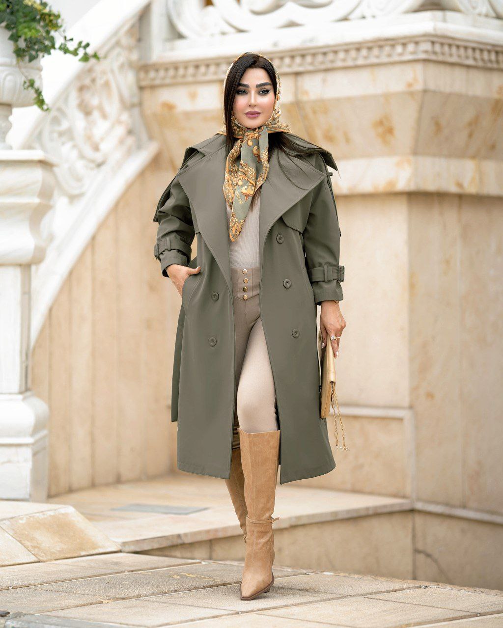 بارانی کتان زارا مدل الیا( سایز بزرگ دارد )