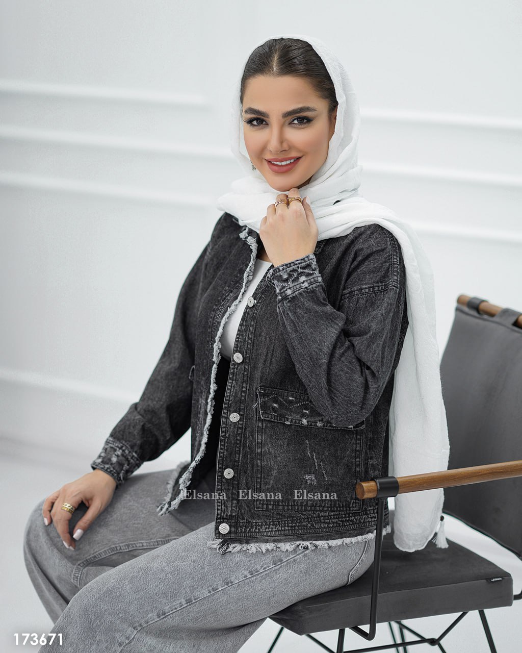 کت جین کوتاه زاپدار