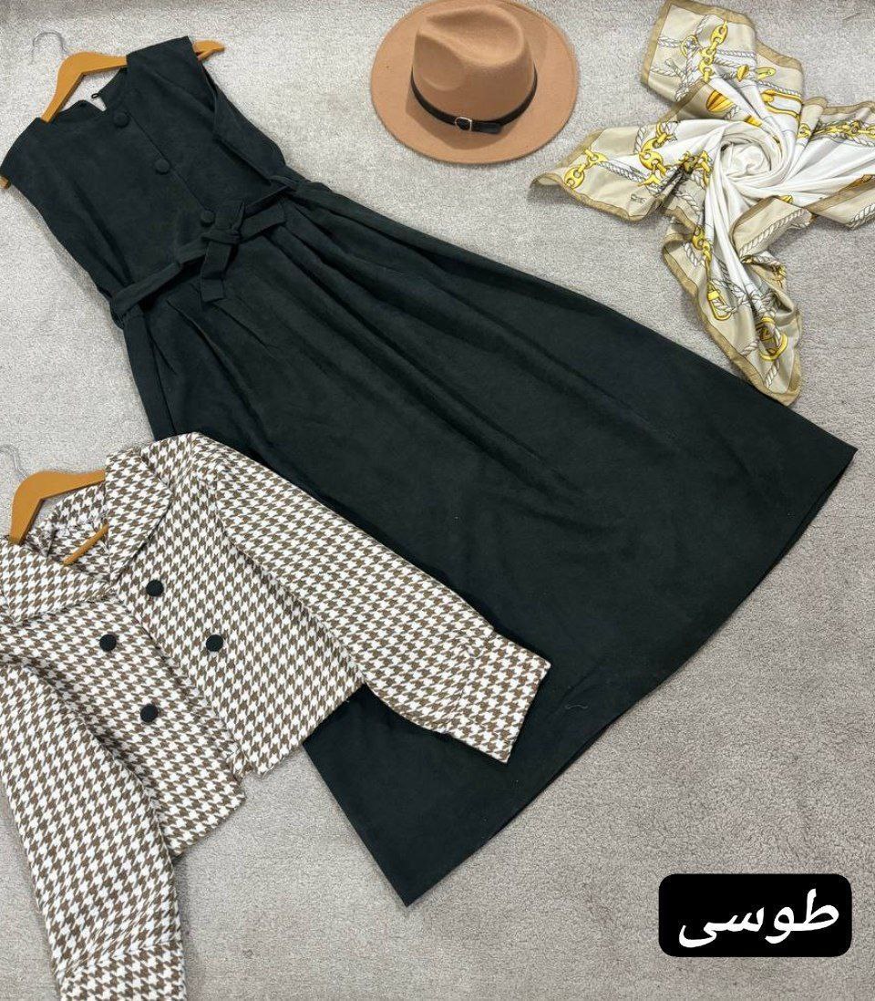 کت سارافون ترکیبی مخمل کبریتی