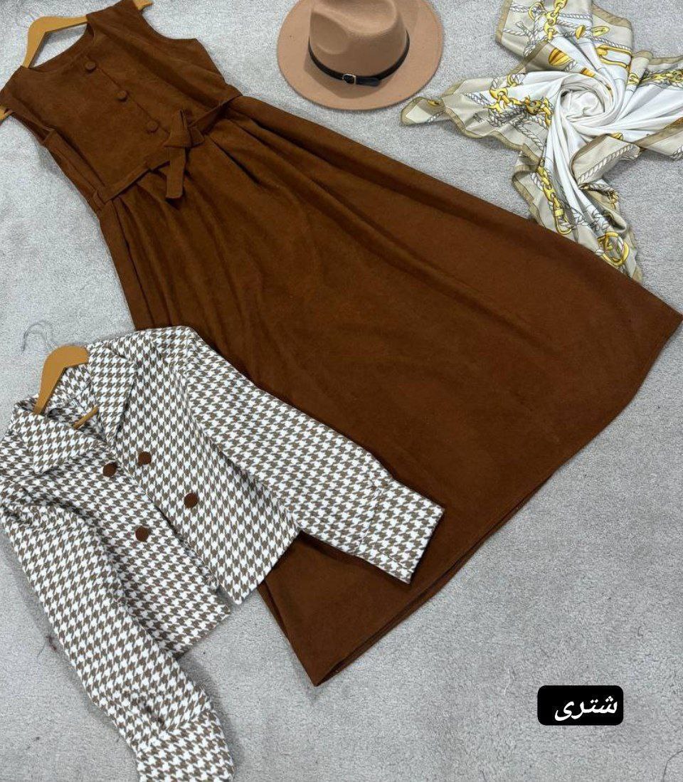 کت سارافون ترکیبی مخمل کبریتی