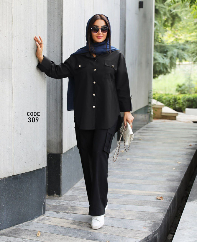 شومیز شلوار کارگوی پر کاربرد ( سایز بزرگ دارد)