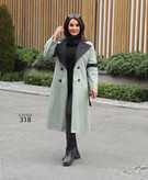بارانی آستر دار بلند( سایز بزرگ دارد )