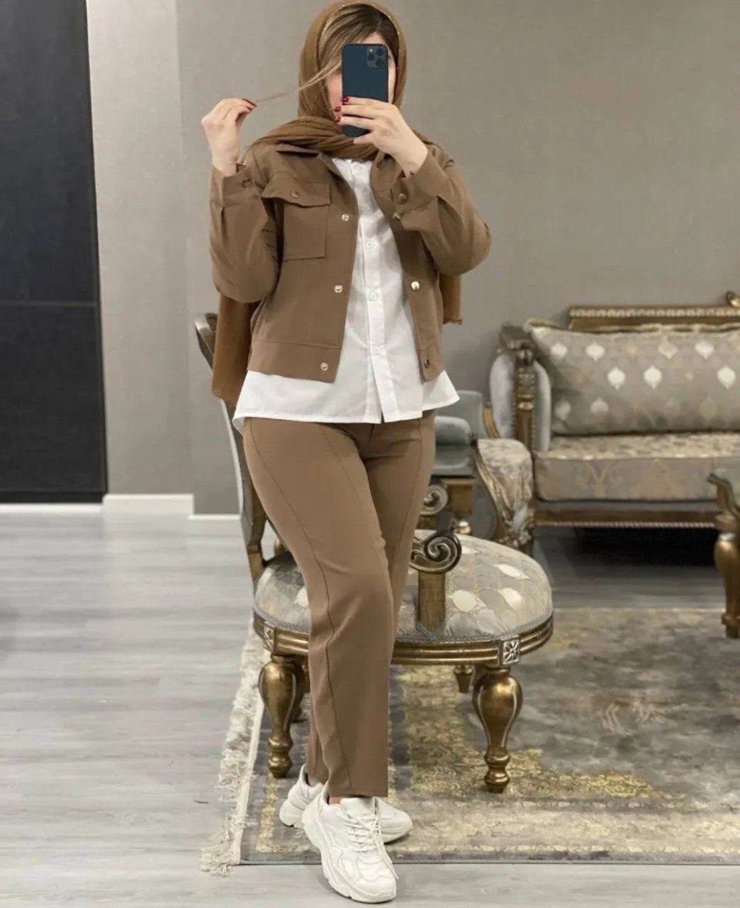 ست سه تیکه اسپرت متین ( کت شلوار و شومیز)