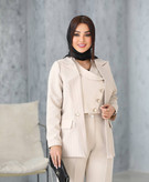 ست سه تیکه عیدانه مزونی ( کت شلوار و جلیقه )