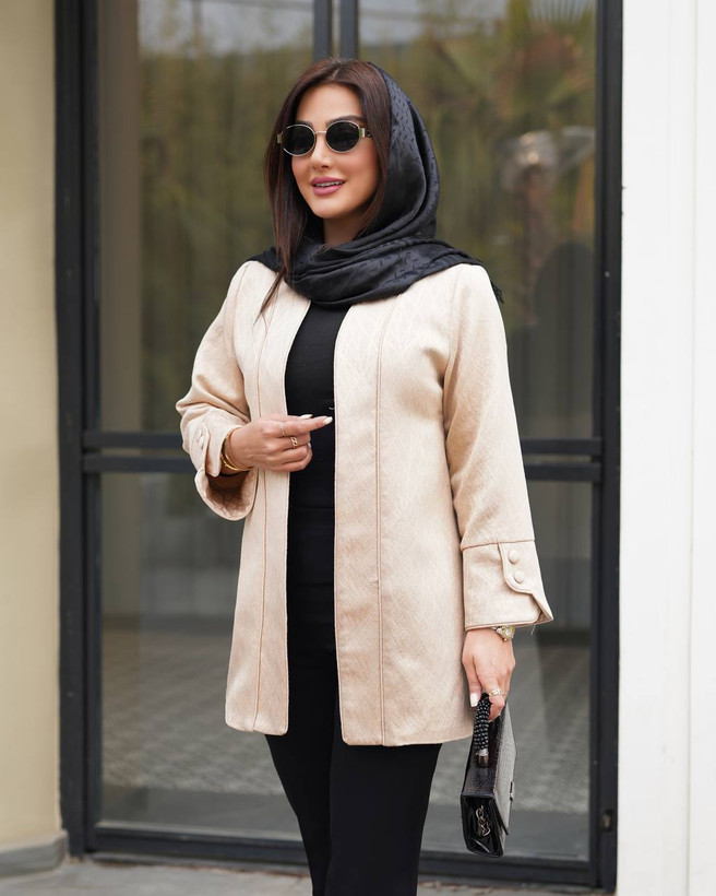 مانتو کتی طرحدار مغزیدوزی