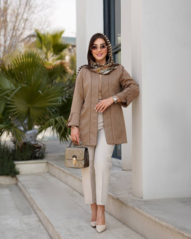 مانتو کتی طرحدار مغزیدوزی