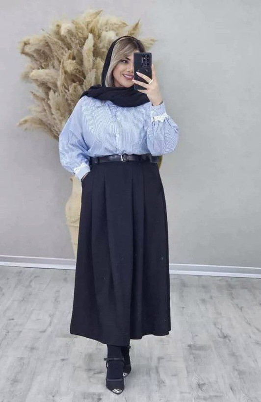 شومیز دامن عیدانه مدل ابریشم