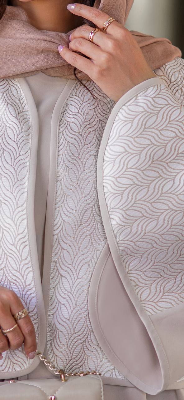 کت سارافون آستین کلوش ژاکارد مزونی