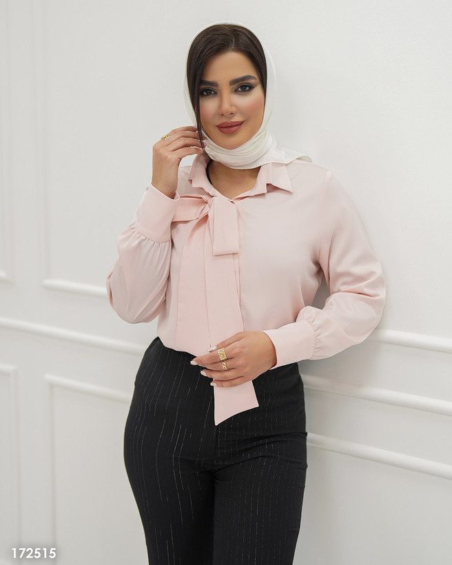 شومیز ساتن کراواتی درجه یک