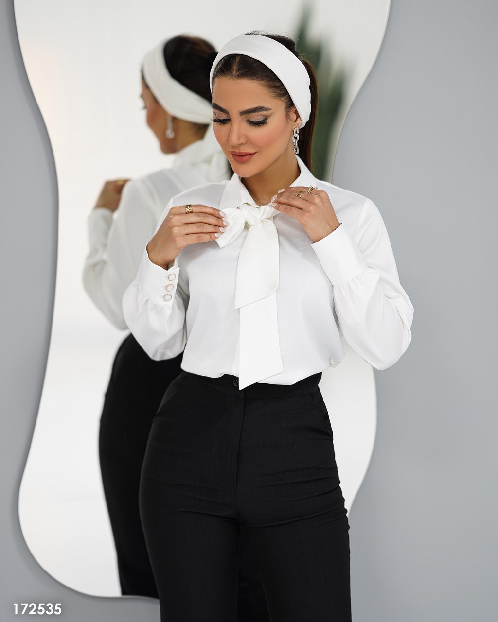 شومیز ساتن کراواتی درجه یک