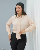 شومیز ساتن کراواتی درجه یک