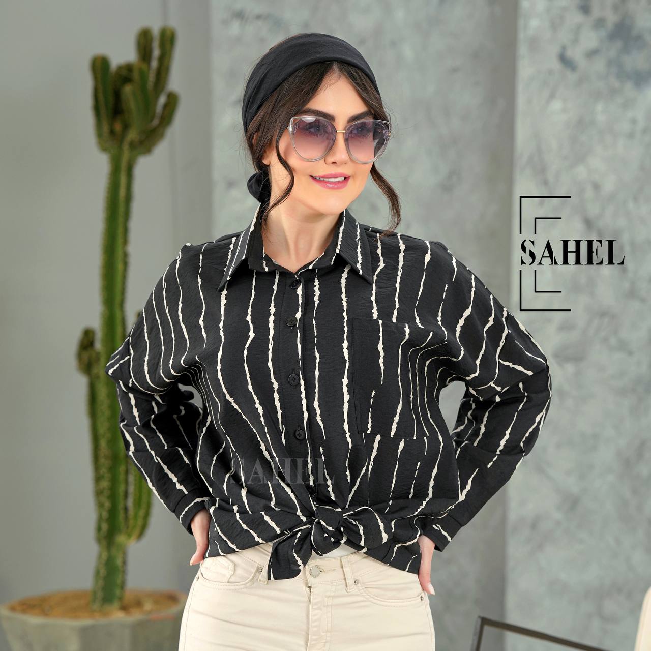 شومیز تابستانه درجه طرح دار NR