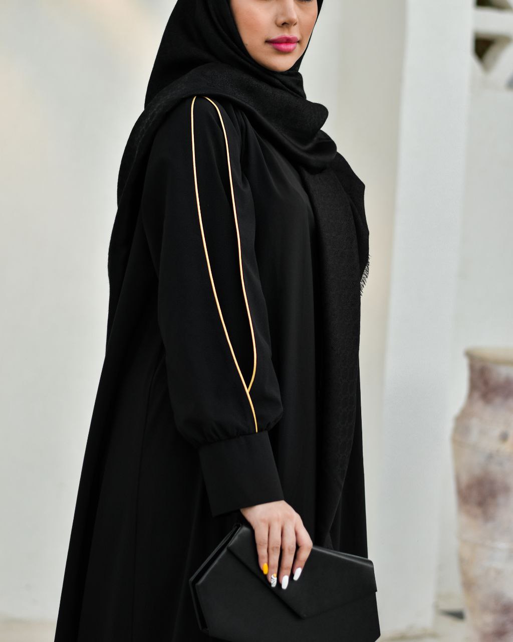 مانتو عبایی مدل آیه با جنس درجه یک ( خنک و کولردار)