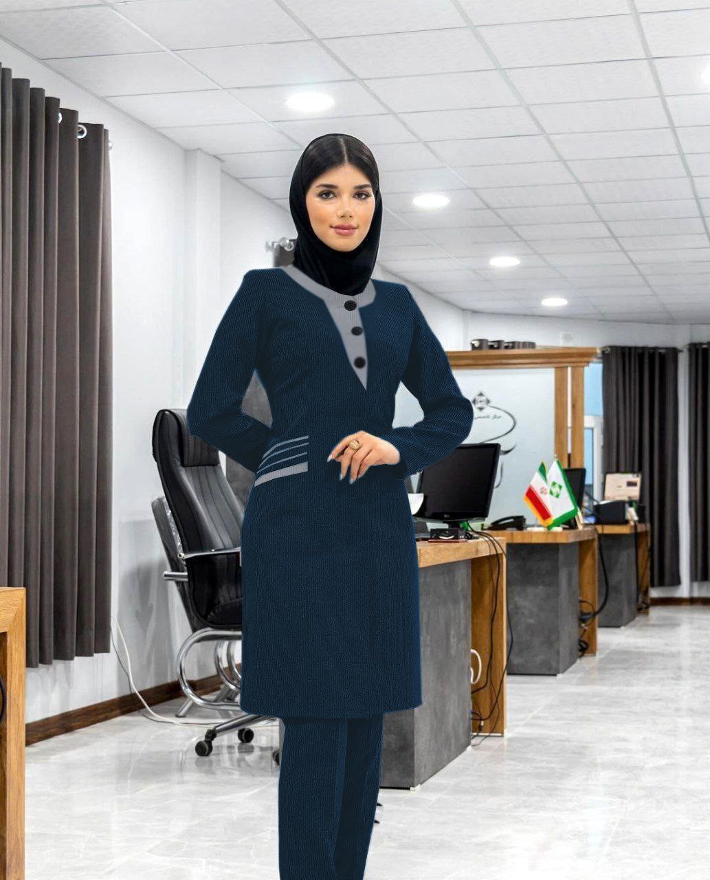 مانتو شلوار اداری حورا ( پرشیا دیپلمات)