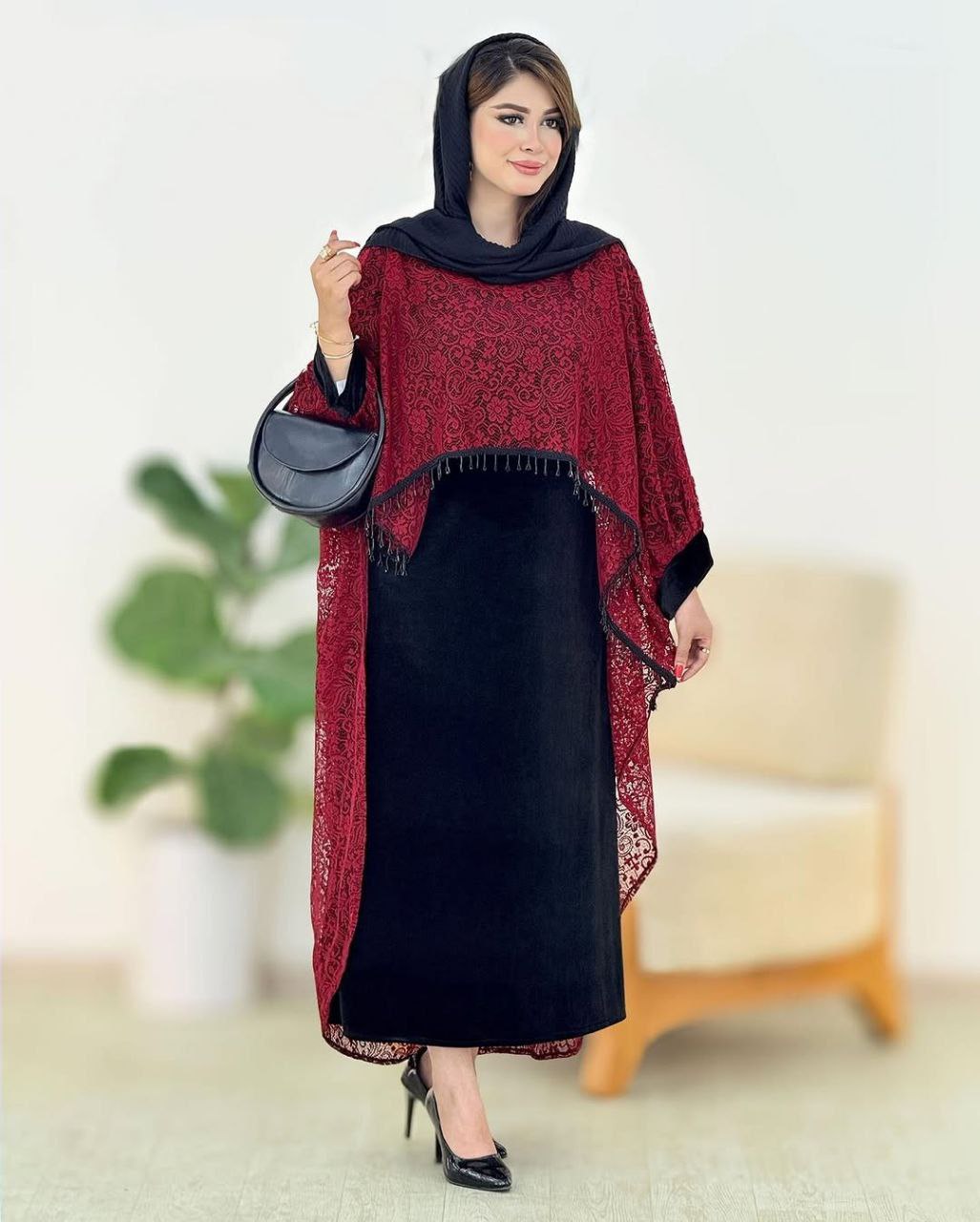 ست رویه پیراهن سرمه ( یلدایی)