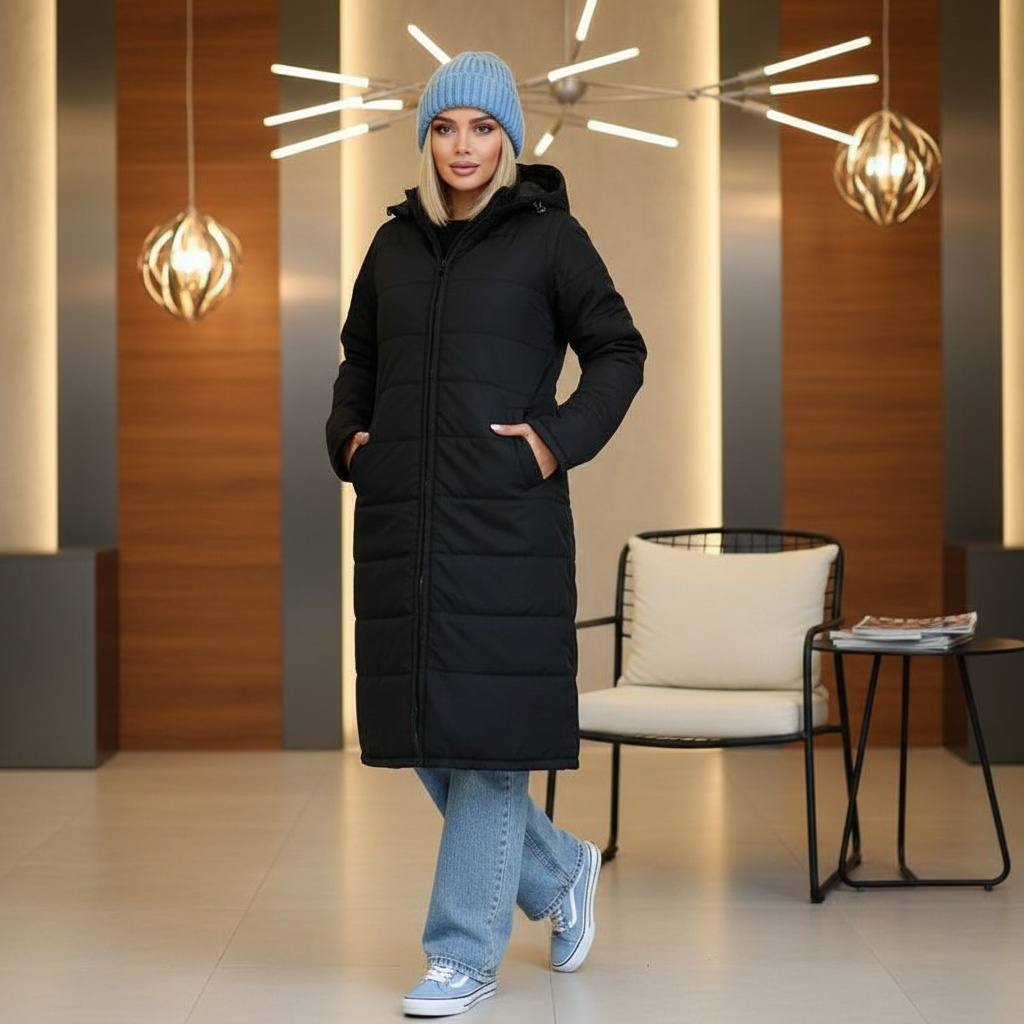 کاپشن دوحالته پافرشو آمبردی