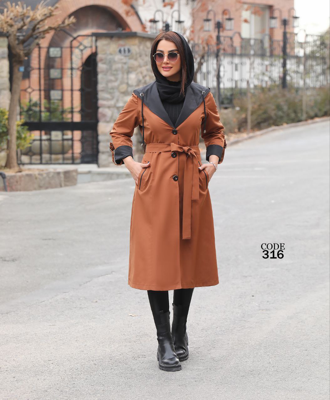 بارانی کلاهدار جدید ( سایز بزرگ دارد)