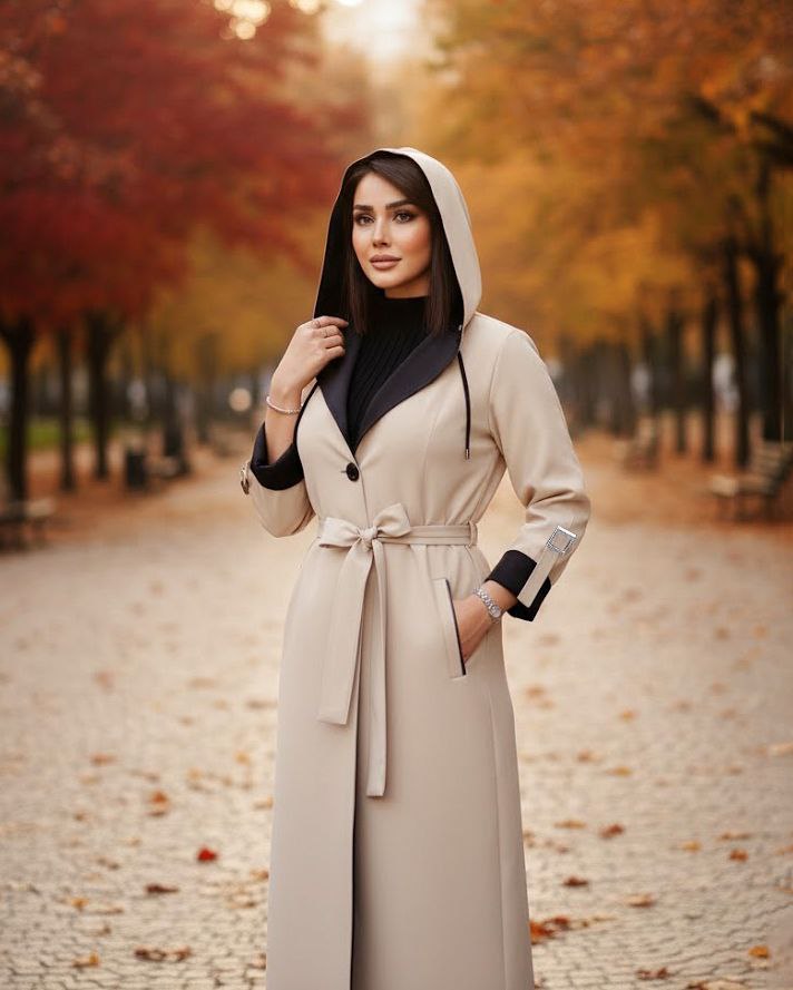بارانی کلاهدار جدید ( سایز بزرگ دارد)