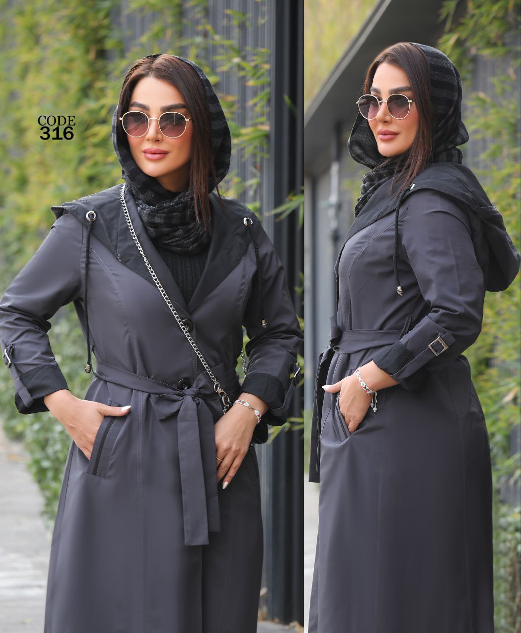 بارانی کلاهدار جدید ( سایز بزرگ دارد)